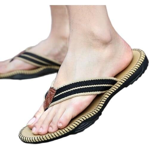 Flip-flops male summer trend the new rubber wear thick bottom slippery wear-resisting odor-proof big yards beach cool slippers