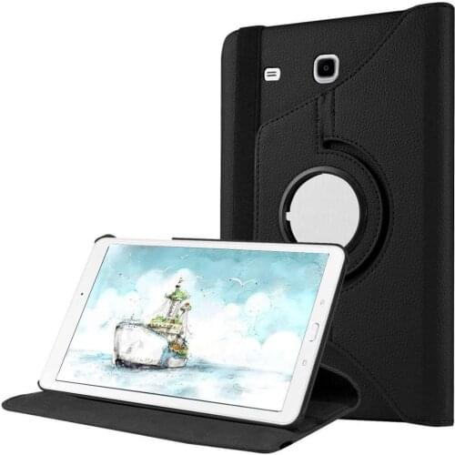 Tab E 9.6 Case 360 Rotating PU Leather Stand Cover for Samsung Galaxy Tab E 9.6 SM-T560 SM-T561 Tablet Coque Funda Case Cover