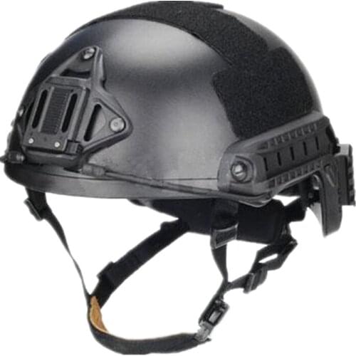 Tactical Ballistic Helmet with 1:1 protecting pat sports cycling helmet ABS material For Airsoft Paintball black DE FG M L