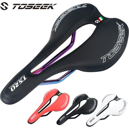 TOSEEK Bicycle MTB Saddle Cushion Bicycle Hollow Saddle shock Absorption Cycling Road Mountain Bike Seat Bicycle Accessories