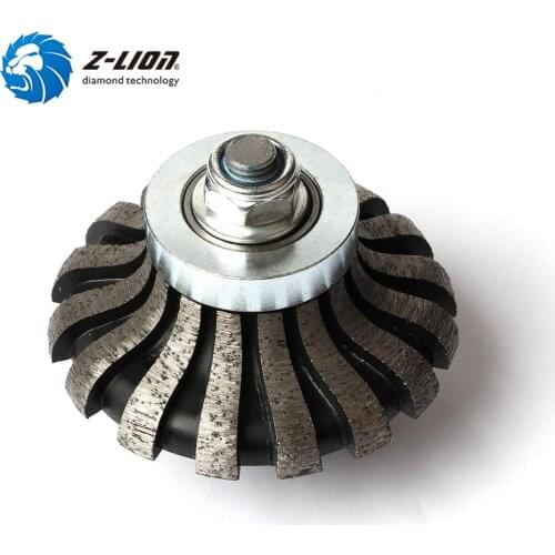 Z-LION Segmented Router Bit F20 M14 Thread Diamond Profile Wheel For Granite Marble Coutertop Make Edge Abrasive Grinding Wheel