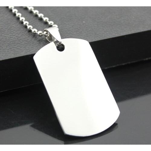 200pcs new Personalized Blank Stainless Steel Dog Pet Tag,Free Shipping Military Dog Tag Pendant Charm Both Polished Jewerly