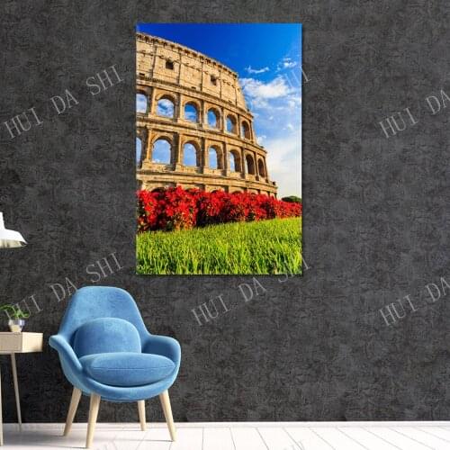 Colosseum in Rome High Quality Canvas Home Interior