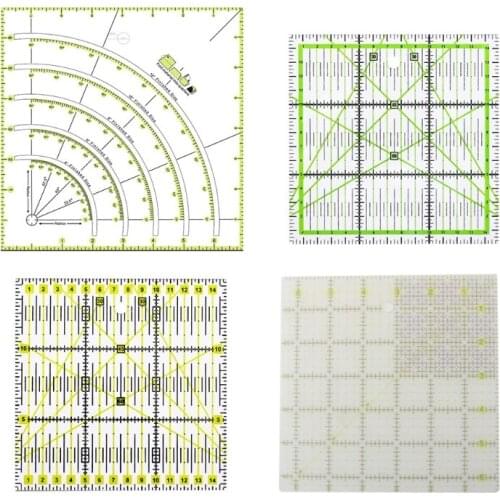 Multifunction Acrylic Patchwork Drawing Ruler Quilting Sewing Measuring Tools Office & School Sewing Measuring Supplies
