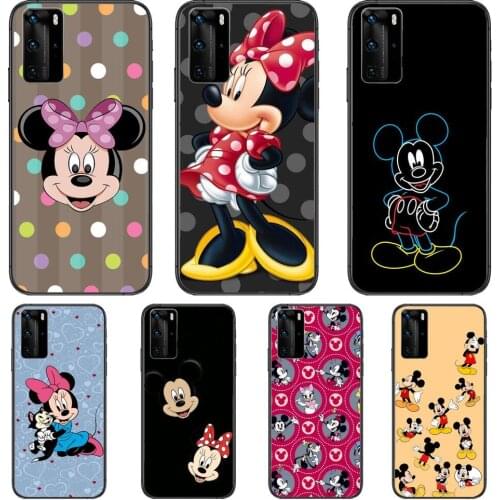 Fashion 2021 disney cartoon mouse funny Phone Case For Huawei P40 p30 P20 10 9 8 Lite E Pro Plus Black Etui Coque Painting Hoesj