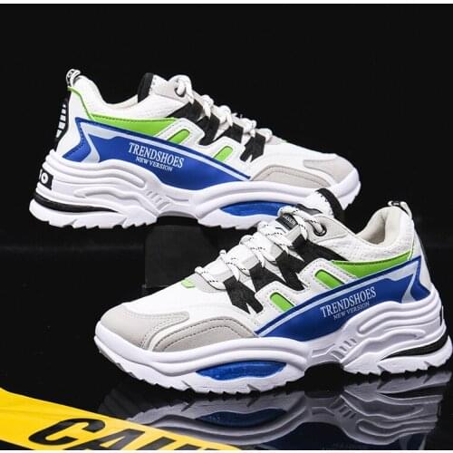 Shoes Seakers Vulcanized shoes Men Breathable Mesh Sneaker zapatos de hombre Lace-up chaussure homme Round Toe Running Shoes