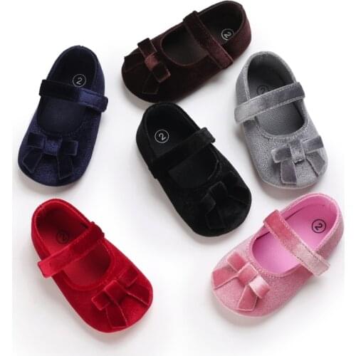 2021 Autumn Baby Girl Shoes Newborn Kids Leather Soft Sole Crib Shoes 0-18M