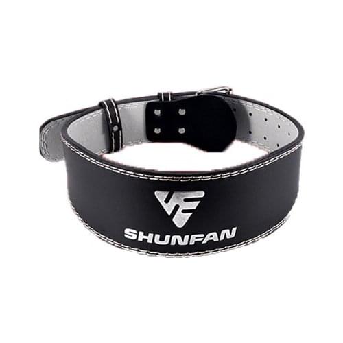 Back core support hard pull fitness squat professional thickened cowhide waist sponge lining breathable and wear-resistant