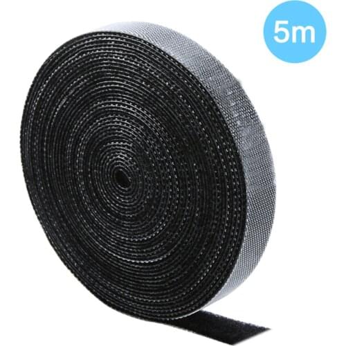 1/3/5m Hook and Loop Tape Strap Cable Ties Fastener Self Adhesive Roll Wrap