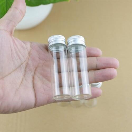 50pcs/lot 22*70mm 15ml Tiny Glass Bottles storage bottles & jar Glass Small Jars Vials Mini Containers DECORATIVE Bottles