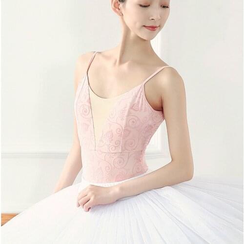 Ballet leotard women floral dance leotard adult camisole gymnastic leotards ballerina ballet dress ballet leotards for women