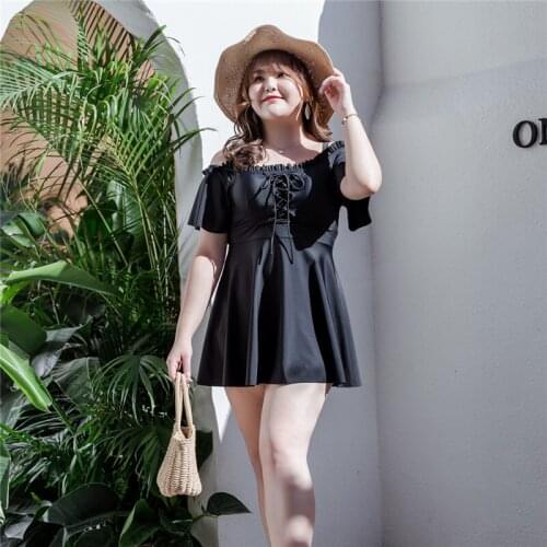 Plus Size One-piece Swimsuit Womens Swimsuit Skirt Beach Swimsuit Fashion Swimsuit Padded