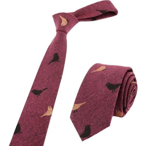 Mens Necktie High Quality Cotton Womens Classic Trendy Suit Shirt Accessories Personality Flower Bird Tie Bowtie Gifts for Men