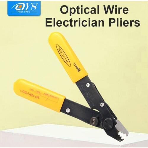 Imported FO103-T-250-J Three Holes Miller clamp Fiber Stripping Pliers FTTH Optical Stripper