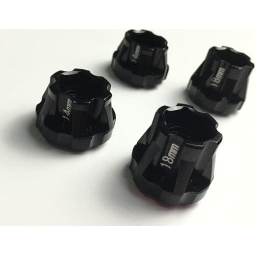 KYX Racing Metal 12mm Wheel Hubs Hex Widening Adapter Upgrades Parts Accessories for RC Crawler Car Axial Traxxas