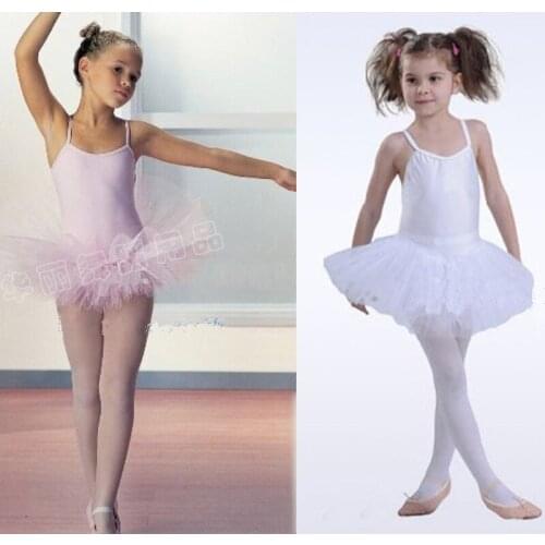 New Girls Kids Party Ballet Costume Tutu Bodysuit Leotard Skirt Dance Skate Dress Outfit Skirt 4-8Y 2Colors