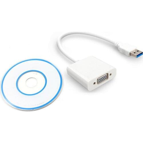 New USB2.0/3.0 VGA Adapter Cable Multiple Function Converter Cable USB VGA Display Adapter Supports High Resolutions Up To 1080P