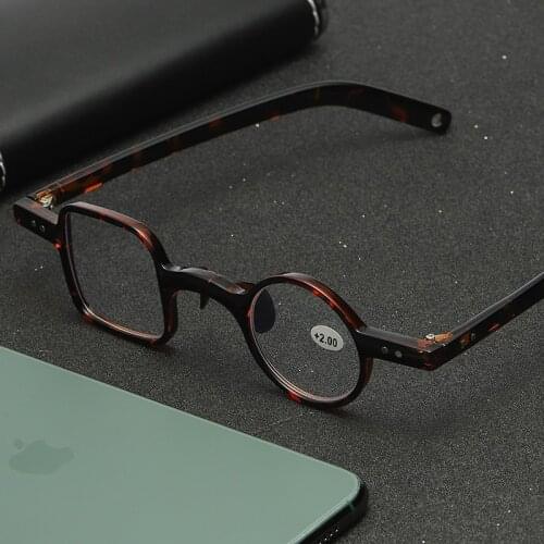 Vintage Square and Round Shape Unisex Blue Light Blocking Digital products using Reading Glasses