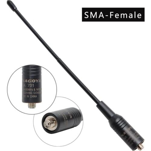 Authentic Genuine Nagoya NA-701 Whip VHF/UHF (144/430Mhz) Antenna SMA-Female for BaoFeng UV-5R BF-888S TYT Wouxun Walkie Talkie