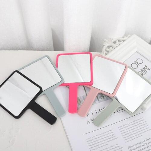 Handle Mirror Square Makeup Mirror Handheld Vanity Mirror Hand Mirror Salon Makeup Vanity Cosmetic Compact Mirror for Women