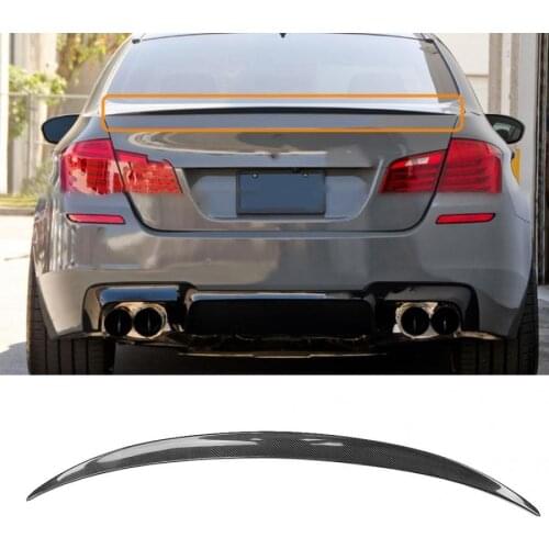Carbon Fiber Rear Trunk Spoiler 3D Fit for BMW 5 Series F10 6th 2010 2011 2012 2013 2014 2015- Car modification accessories