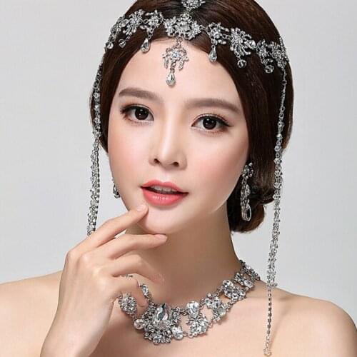 Wedding Tiara Head Chain bridal hair accessory Bridal Jewelry Hair Accessories tassel wedding Headdress