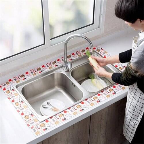 Kitchen Sink Waterproof Stickers Self Adhesive Anti Fouling Bath Toilet Absorbent Stickers Tape Gadgets Home Decor Accessories