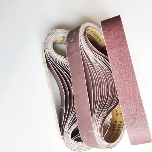 10Pcs 680*40mm Abrasive Polishing Sanding Belts Sanding Paper for Belt Sander Grit 60-800 Aluminium Oxide Grinder Band Belt