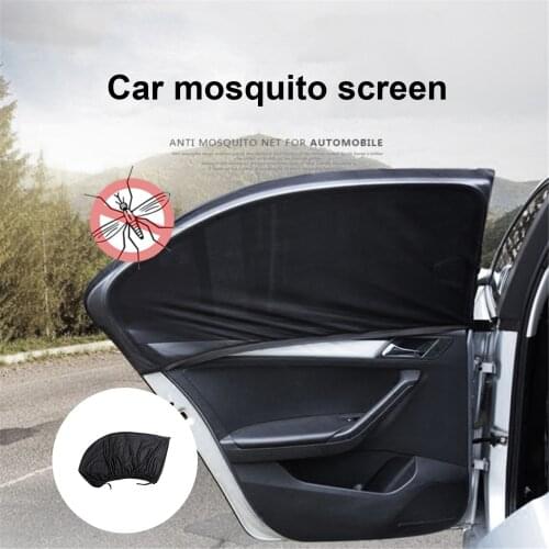 2PCS Windshield Cover Sunshade Mesh UV Protection Screens Anti-sneak Doors Awning Window Tints Stays Car Styling Accessories