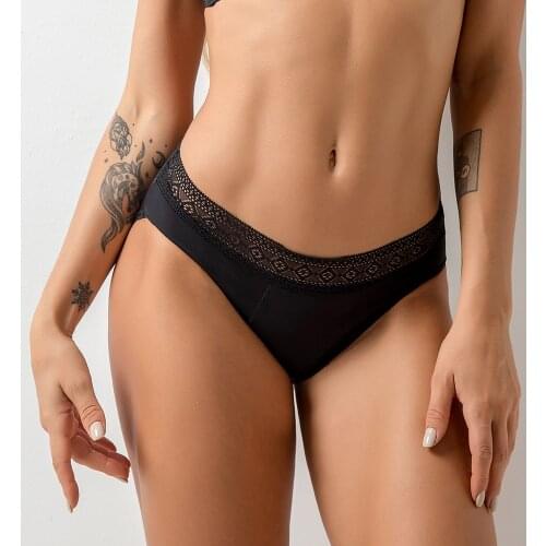 4 Layers Period Panties New Leakproof Menstrual Panties Physiological Antibacterial Briefs Sexy Lace Underwear Women Panties