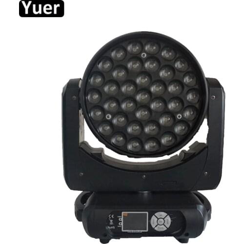 600W High Power Moving Head Light 37X15W RGBW 4IN1 LED Beam ZOOM WASH 3IN1 Stage Effect Lighting DJ Disco Party DMX512 Control