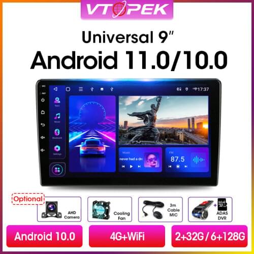Vtopek Android 9.0 2Din 2G+32G Car Radio Multimedia Video Player Navigation GPS Universal for Toyota Nissan Honda Hyundai Kia