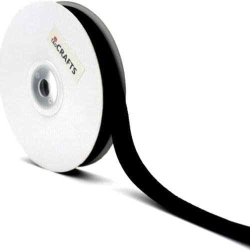 Velvet Ribbons 1/2 Inch 13 MM Handmade DIY Headwear Wedding Decorative Wrap Black