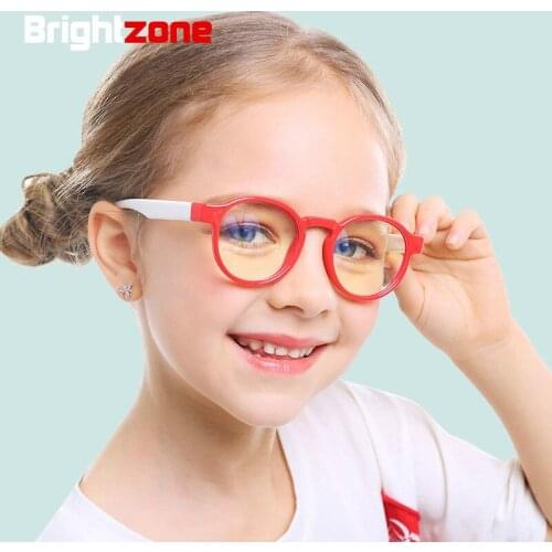 Brightzone Blue Light Blocking Learning Glasses For Kids Cute UV400 Protection Anti Blue Ray Computer Game Glasses Fit Very Well