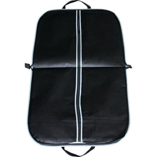 Portable Black Thicken Clothes Dust Cover with Zipper Men Suit Coat Storage Cover Travel Business Folding Hanger Bag B016