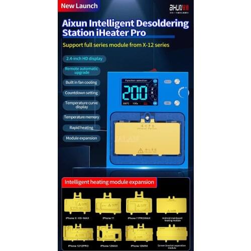 JC AIXUN iHeater Pro Desoldering Station Mainboard Layer Lamination Separation Repair For IP 12Mini 12 Pro Max 11 X XR XS Max