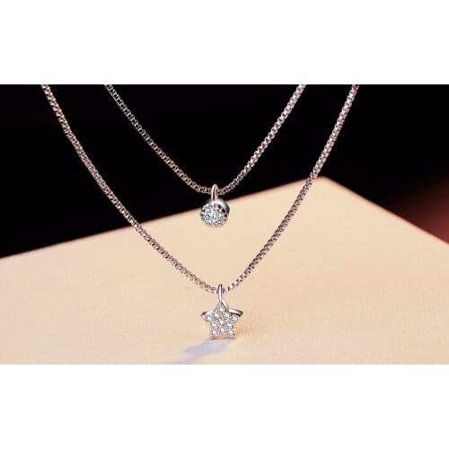 FD32 classic Europe and United States genuine S925 Sterling Silver Pendant Necklace explosion with packing