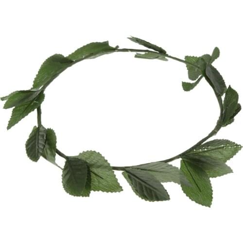 6 Pieces Handmade Garland Green Leaves Crown Party Decoration Day Action Grace Wedding Engagement Noah