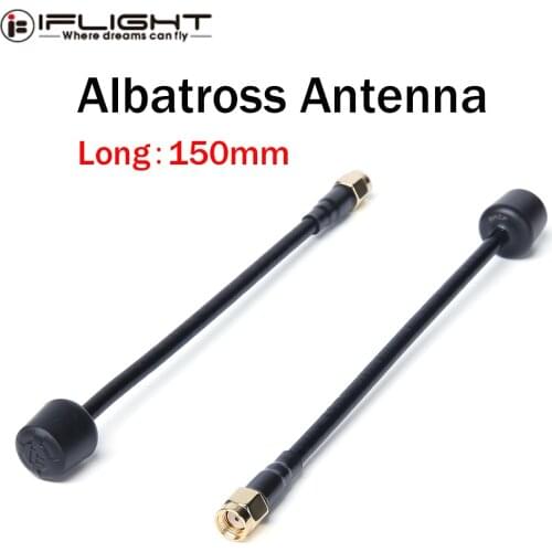 IFlight Albatross 5.8GHz FPV Antenna 150mm SMA RP-SMA Black for Fatshark EV200D FPV Goggles FPV RC Racing Drone Models