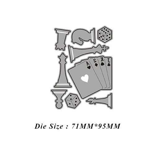 JMCRAFT 2021 Card Game Cards Metal Cutting Dies DIY Scrapbook Handmade Paper Craft Metal Steel Template Dies
