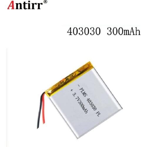 3.7V 300mAh 403030 Lithium Polymer Li-Po li ion Rechargeable Battery cells For Mp3 MP4 MP5 GPS PSP mobile bluetooth speaker