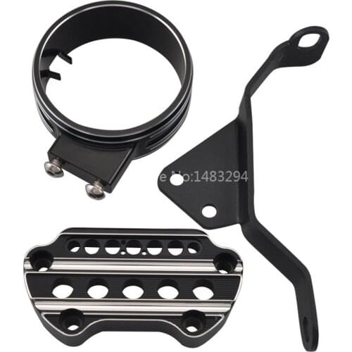 Motorcycle Instrument Mounting Bracket Dash Panel Bezel Kit Fit For Harley Sportster XL883 Custom Low 1200