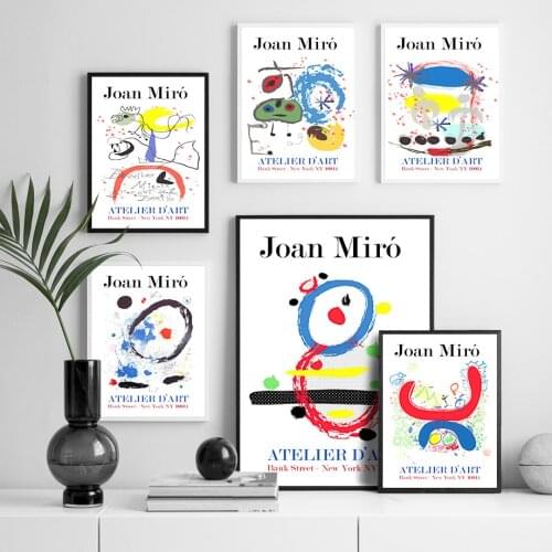 Joan Miro Line Color Block Abstract Quote Wall Art Canvas Painting Nordic Posters And Prints Wall Pictures For Living Room Decor