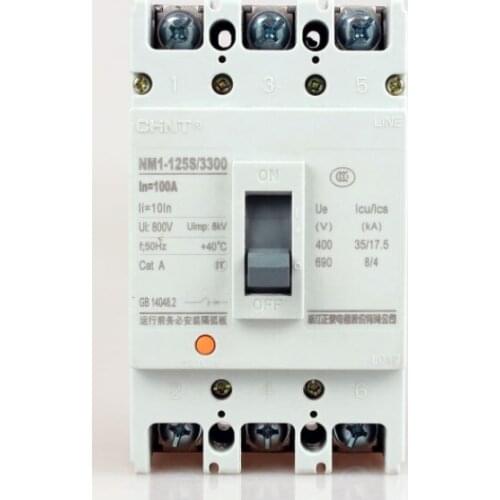 New CHNT NM1-125S/3300 circuit breaker free shipping