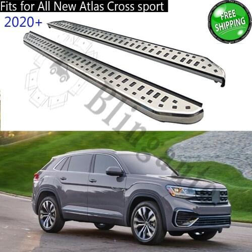 Running board fits for V.olkswagen All new Atlas cross sport 2020 side steps nerf bar car pedal side stairs side bar 2PCS