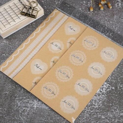 Clear Round Bowknot Heart Shape Scrapbooking PVC Lace Sticker For DIY Stationery Diary Mobile Cups Desk Decoration Envelope Seal