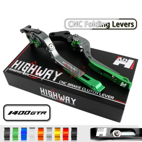 CNC Brake Handle Bar Lever Extendable Folding Adjustable Brake Clutch Levers For KAWASAKI GTR1400 GTR 1400 CONCOURS 2007-2017