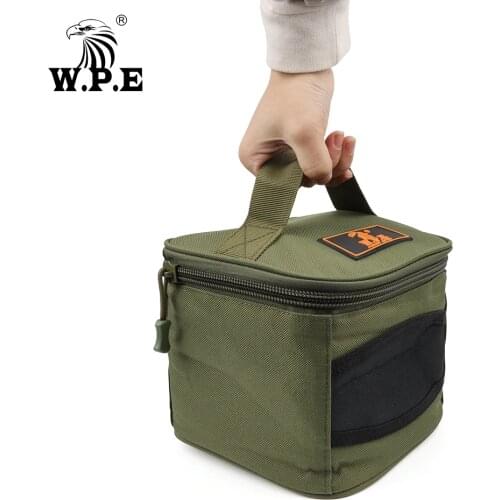 W.P.E Fishing Bag 1pcs Oxford cloth Handbag Carp Wheel Tackle 500-10000 Fishing Reel Bag Waterproof Fishing Accessories Pesca