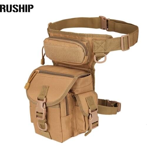 AOKALI Waterproof Nylon 800D Rider Leg Bag Men Women Vintage Travel Hip Fanny Bags Cell Phone Case Purse Belt Waist Thigh pack