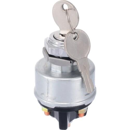 Universal Car Motorcycle Ignition Switch 3 Position Ignition With 2 Keys Switch Lock with Momentary Start